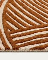 Wollteppich Poreni mit kontrastierendem Jacquardmuster, beige, 200 x 300 cm von Kave Home – Bild 4