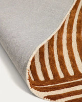 Wollteppich Poreni mit kontrastierendem Jacquardmuster, beige, 200 x 300 cm von Kave Home – Bild 5
