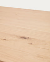 Yain Ausziehtisch aus Eichenfurnier und massiver Eiche 160 (220) x 80 cm von Kave Home – Produktbild 5