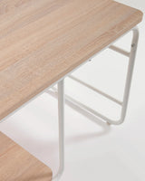 Yamina TV-Schrank aus Melamin und Stahl mit weißem Finish 110 x 46 cm von Kave Home – Produktbild 2