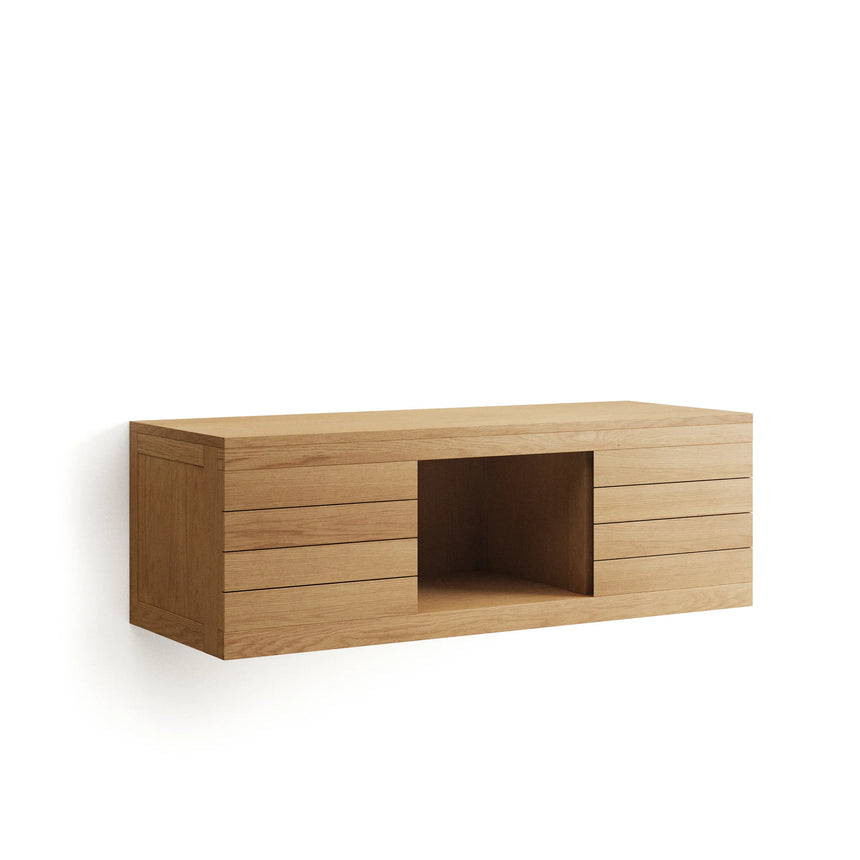 Yenit Badezimmermöbel aus massivem Teakholz mit natürlichem Finish 120 x 45 cm von Kave Home – Produktbild 6