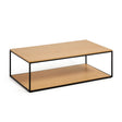 Yoana Couchtisch aus Eichenfurnier und schwarz lackiertem Metallgestell 110 x 60 cm von Kave Home – Produktbild 6