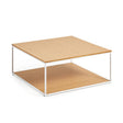 Yoana Couchtisch aus Eichenfurnier und weißem Metall 80 x 80 cm von Kave Home – Produktbild 6