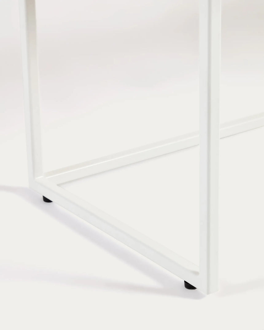 Yoana Konsolentisch aus Eichenfurnier und Metallgestell in Weiß 120 x 80 cm von Kave Home – Produktbild 2