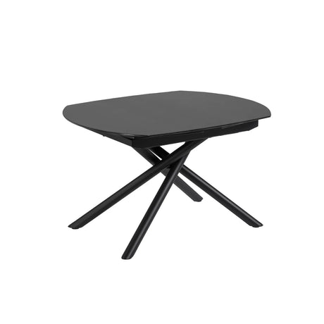 Yodalia Ausziehtisch aus Glas und Stahlbeine mit schwarzem Finish 130 (190) x 100 cm von Kave Home – Produktbild 6