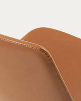 Zeva Stuhl braun und Stahl schwarz von Kave Home – Produktbild 5