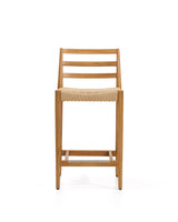 Analy Hocker Rückenlehne massives Eichenholz in verschiedenen Finishes Sitzfläche Seil 65 cm FSC 100 % – Bild 6