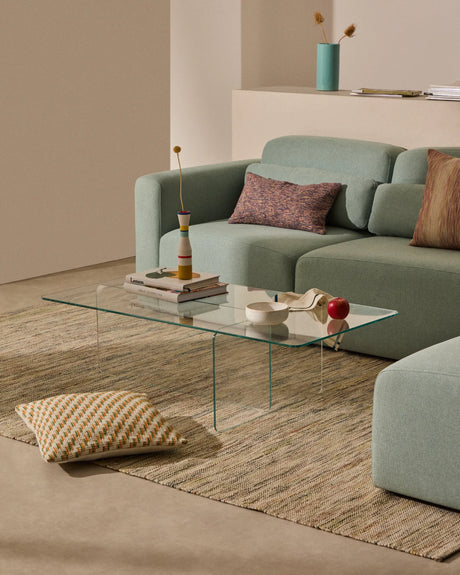 Couchtisch Zaren aus gehärtetem Glas 120 x 60 cm – Bild 4