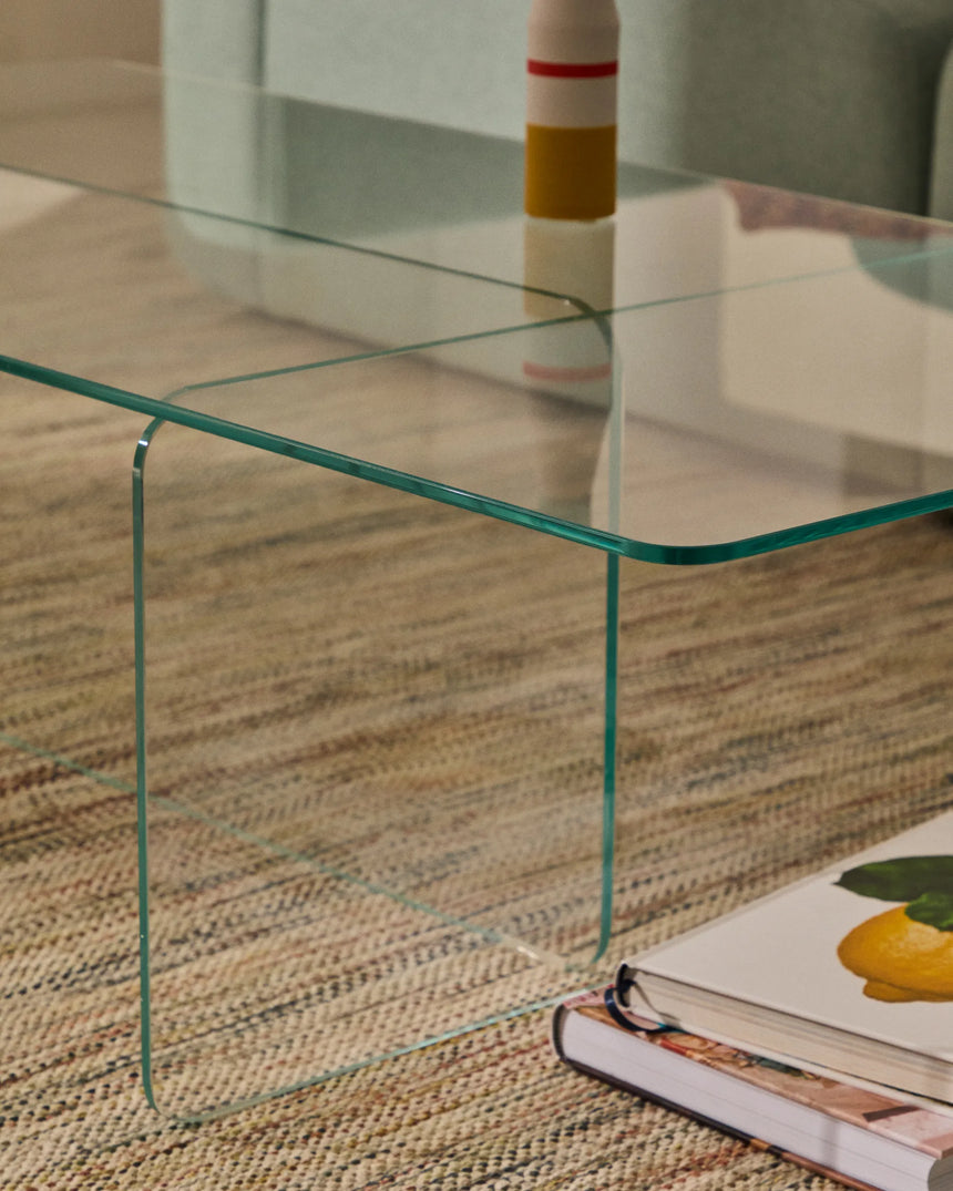 Couchtisch Zaren aus gehärtetem Glas 120 x 60 cm – Bild 5