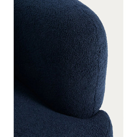 Drehsessel mit Kissen Martina in Lammfelloptik in Marineblau FSC Mix Credit – Bild 11