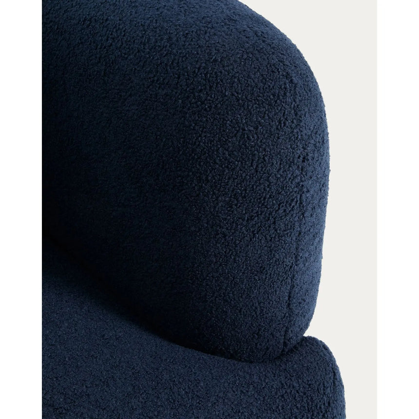 Drehsessel mit Kissen Martina in Lammfelloptik in Marineblau FSC Mix Credit – Bild 11