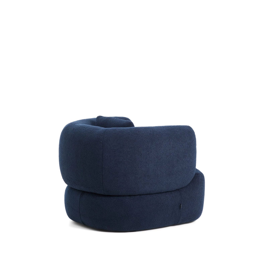 Drehsessel mit Kissen Martina in Lammfelloptik in Marineblau FSC Mix Credit – Bild 6