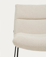 Sessel Asen in Chenille mit schwarzen Stahlbeinen FSC 100% – Bild 7