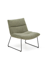 Sessel Asen in grüner Chenille mit schwarzen Stahlbeinen FSC 100% – Bild 1