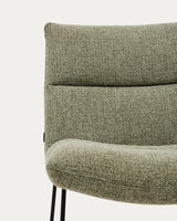 Sessel Asen in grüner Chenille mit schwarzen Stahlbeinen FSC 100% – Bild 7