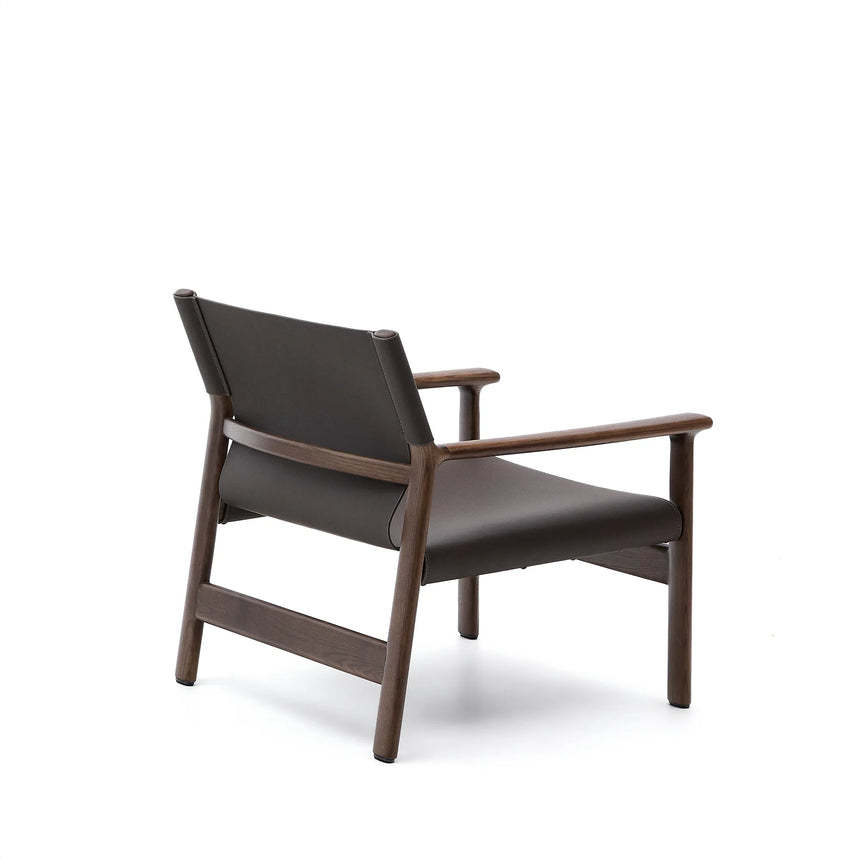 Sessel Jan aus recycelten Lederfasern und massivem Eschenholz FSC 100 % – Bild 11