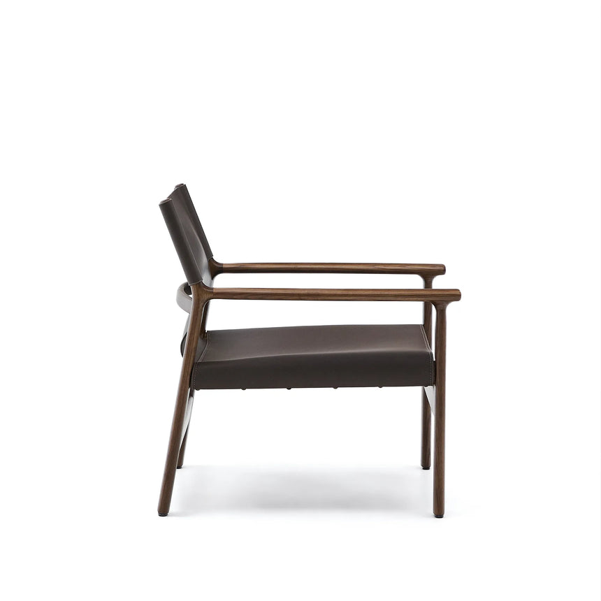 Sessel Jan aus recycelten Lederfasern und massivem Eschenholz FSC 100 % – Bild 9