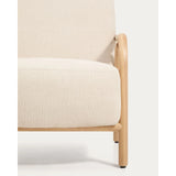 Sessel Sylo aus Chenille und massivem Eschenholz, FSC 100 % – Bild 12