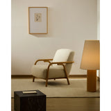 Sessel Sylo aus Chenille und massivem Eschenholz, FSC 100 % – Bild 2