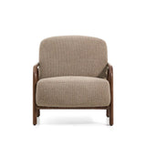 Sessel Sylo aus taupefarbener Chenille und massivem Eschenholz mit nussbaumfarbenem Finish, FSC 100 % – Bild 10