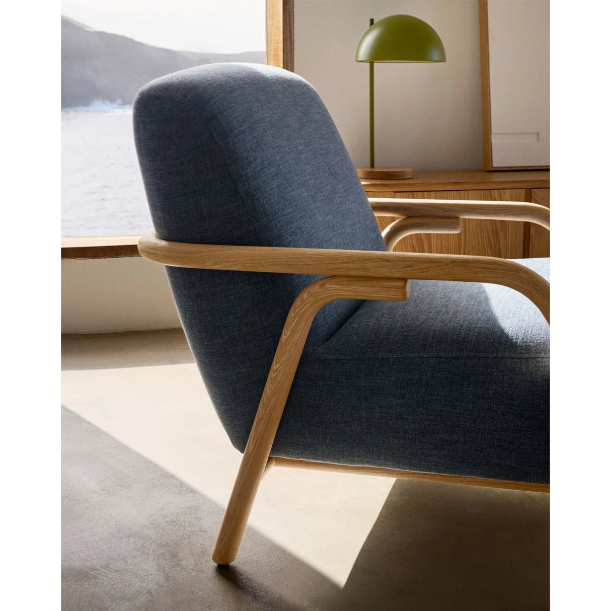 Sessel Sylo blau aus massivem Eschenholz FSC 100% – Bild 5