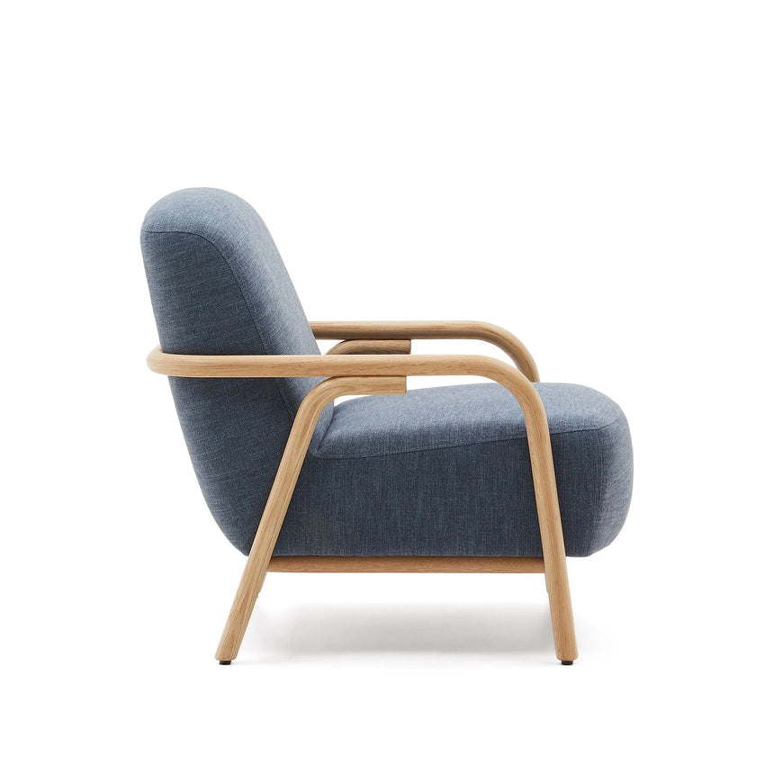 Sessel Sylo blau aus massivem Eschenholz FSC 100% – Bild 9
