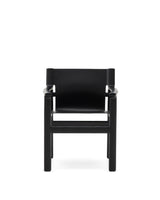 Stuhl Jan aus recycelten Lederfasern in Schwarz und massivem Eschenholz FSC 100 % mit schwarzem Finish – Bild 10