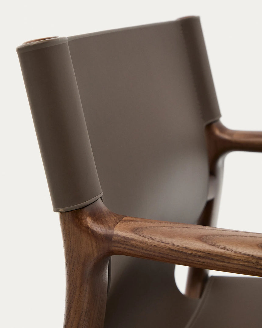 Stuhl Jan aus recycelten Lederfasern und massivem Eschenholz FSC 100 % – Bild 13
