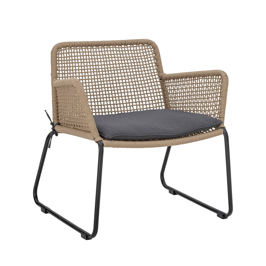 Mundo Loungesessel, Braun, Metall - ZEN ZONE Furniture