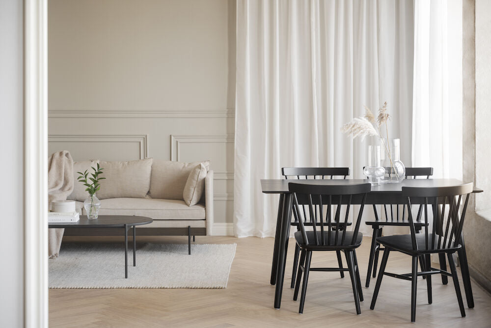 LOTTA Esstisch Schwarz 140x90x75cm - ZEN ZONE