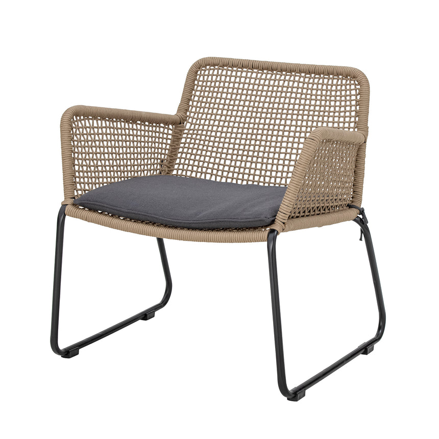 Mundo Loungesessel, Braun, Metall - ZEN ZONE Furniture