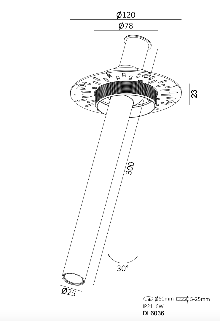 LUCIA TUBE Schwenkbarer LED-Spot - ZEN ZONE Furniture