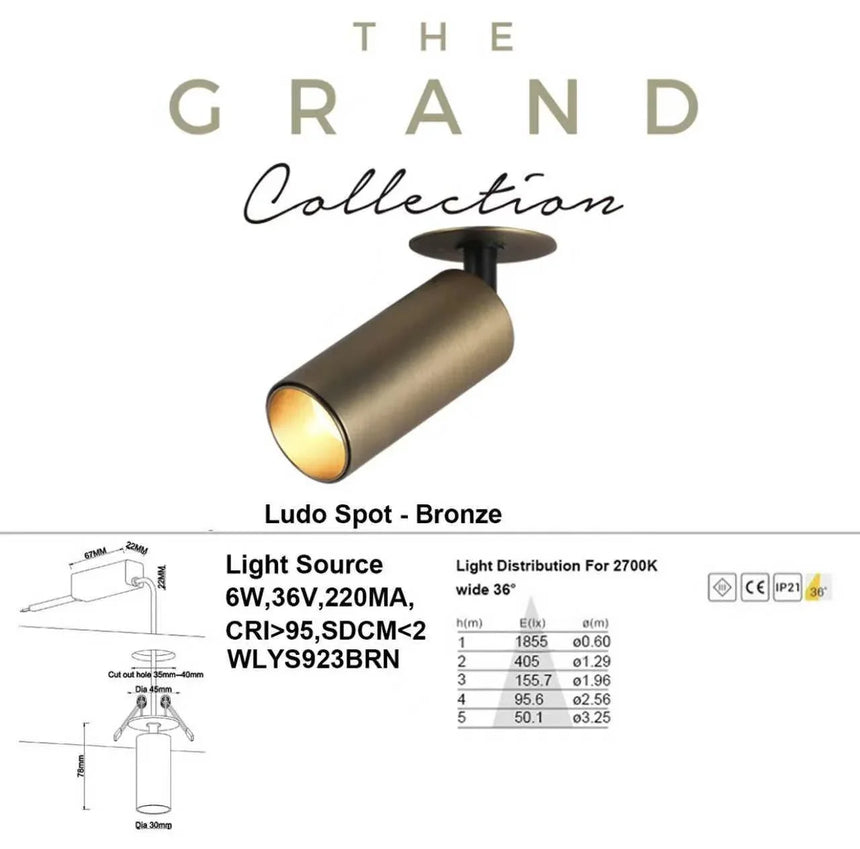 LUDO Kleiner Röhren-Spot - ZEN ZONE Furniture