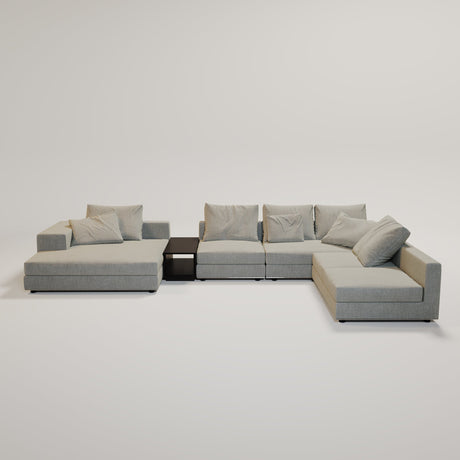 MASSIMO Sofa Grau Webstoff - ZEN ZONE Furniture