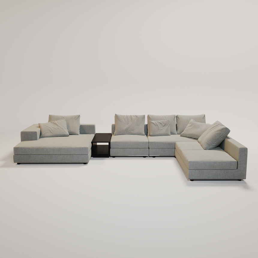 MASSIMO Sofa Grau Webstoff - ZEN ZONE Furniture