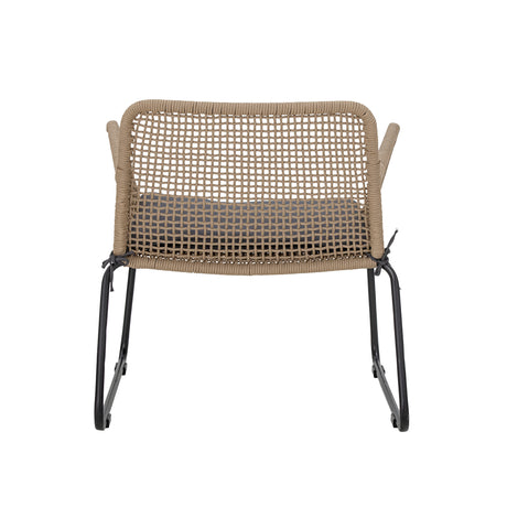 Mundo Loungesessel, Braun, Metall - ZEN ZONE Furniture