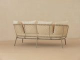 2-Sitzer Gartensofa Canar aus Aluminium und geflochtenem Seil Beige 201x88x80 von Micadoni – Produktbild 5