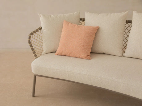 2-Sitzer Gartensofa Canar aus Aluminium und geflochtenem Seil Beige 201x88x80 von Micadoni – Produktbild 7