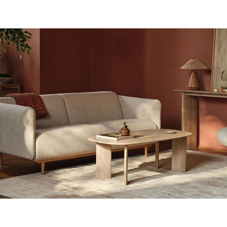 Aggie Couchtisch mit Eichenholzplatte, 120x60x40 cm von Micadoni – Produktbild 2