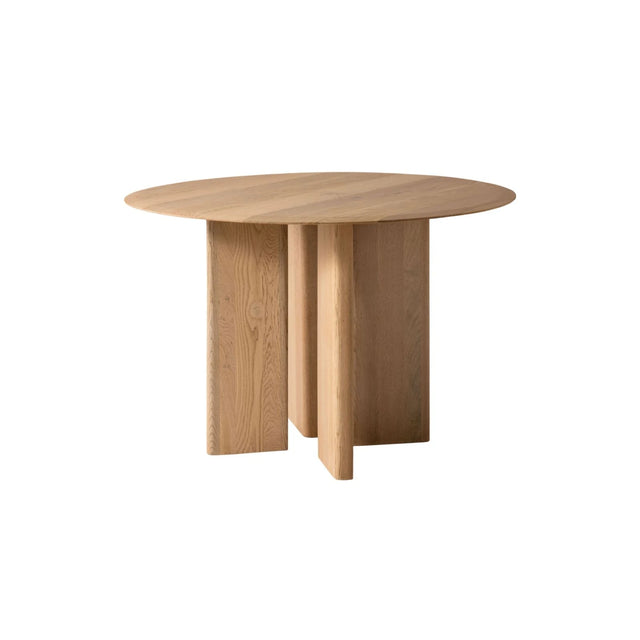 Aggie Esstisch aus Eichenholz, 120x120x75 cm von Micadoni – Produktbild 1