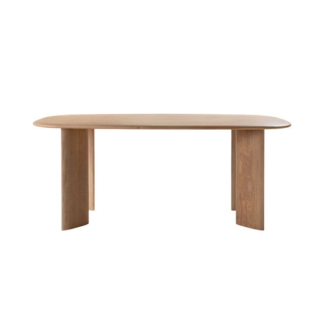 Aggie Esstisch mit Eichenholzplatte, 200x100x76 cm von Micadoni – Produktbild 1