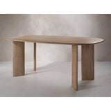 Aggie Esstisch mit Eichenholzplatte, 200x100x76 cm von Micadoni – Produktbild 5