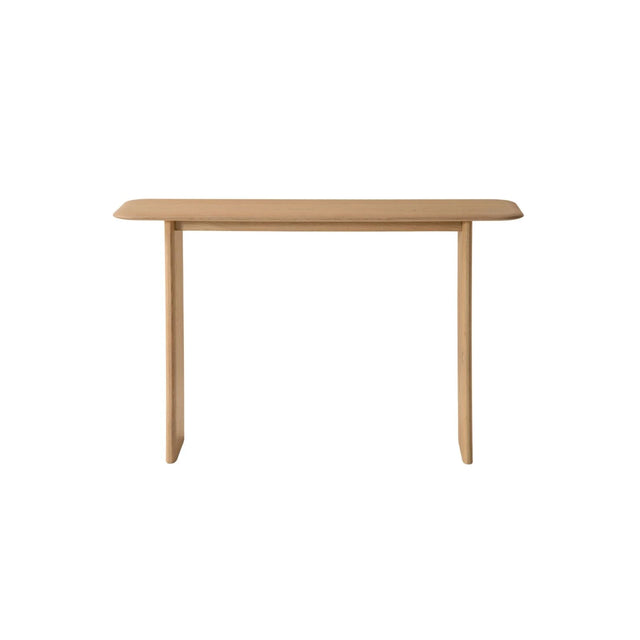 Aggie Konsolentisch aus massivem Eichenholz, 120x40x76 cm von Micadoni – Produktbild 1