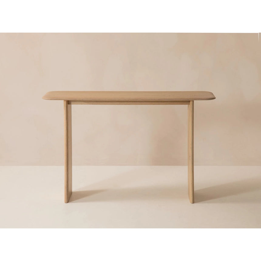 Aggie Konsolentisch aus massivem Eichenholz, 120x40x76 cm von Micadoni – Produktbild 3
