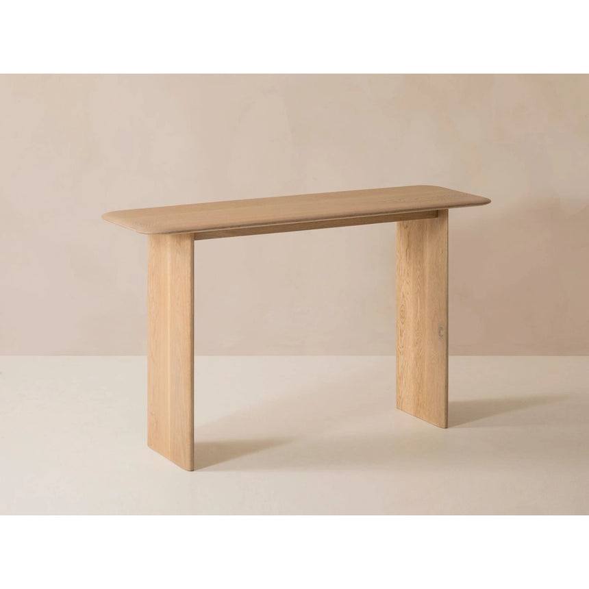 Aggie Konsolentisch aus massivem Eichenholz, 120x40x76 cm von Micadoni – Produktbild 4
