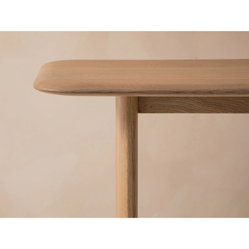 Aggie Konsolentisch aus massivem Eichenholz, 120x40x76 cm von Micadoni – Produktbild 6