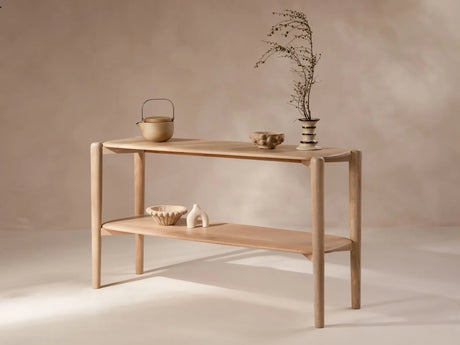 Aires Konsole mit Eichenholz 130x40x75 cm von Micadoni – Produktbild 2