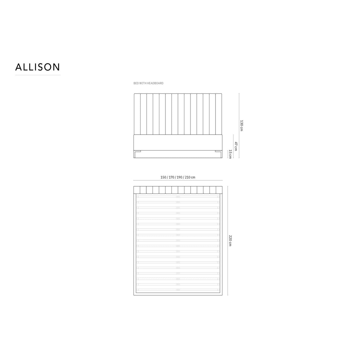 Allison Bett aus Samt in Königsblau (Bluvel 86), für Matratzengrösse 160x200 cm von Micadoni – Bild 3