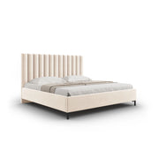 Allison Bett aus Samt in Leichtes Beige (Bluvel 22), für Matratzengrösse 160x200 cm von Micadoni – Bild 1