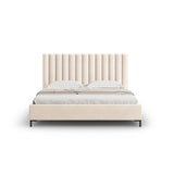 Allison Bett aus Samt in Leichtes Beige (Bluvel 22), für Matratzengrösse 180x200 cm von Micadoni – Bild 4
